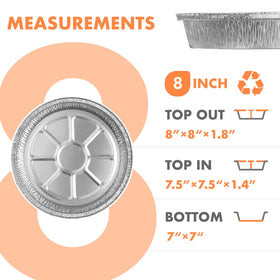 CURTA heavy-duty round pan close-up demonstrates strength for frequent bake-and-serve tasks.