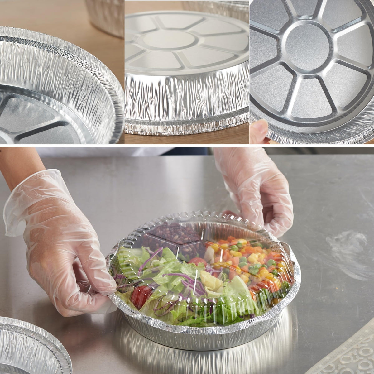CURTA pan in oven during broiling scene highlights even heat distribution.