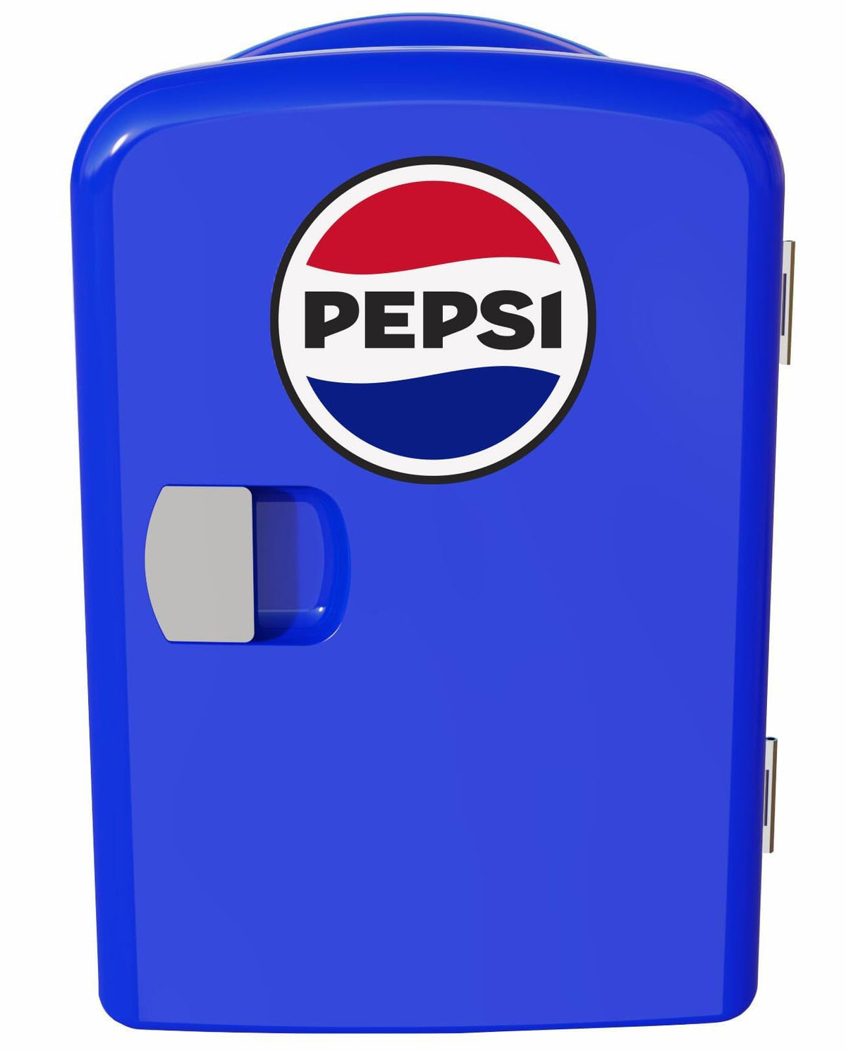 Curtis Pepsi mini-fridge front view highlights compact cooling for small spaces