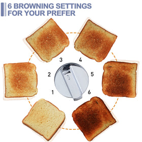 CUSIMAX bagel/defrost functions deliver evenly toasted results