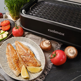CUSIMAX dishwasher-safe parts include lid and trays for quick cleanup.
