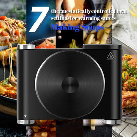 CUSIMAX hot plate with non-slip feet keeping unit steady during use