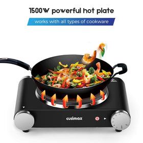 CUSIMAX hot plate portable use for camping, dorms, and travel