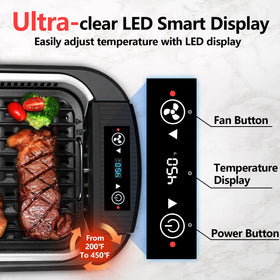 CUSIMAX LED smart display panel for precise heat control.