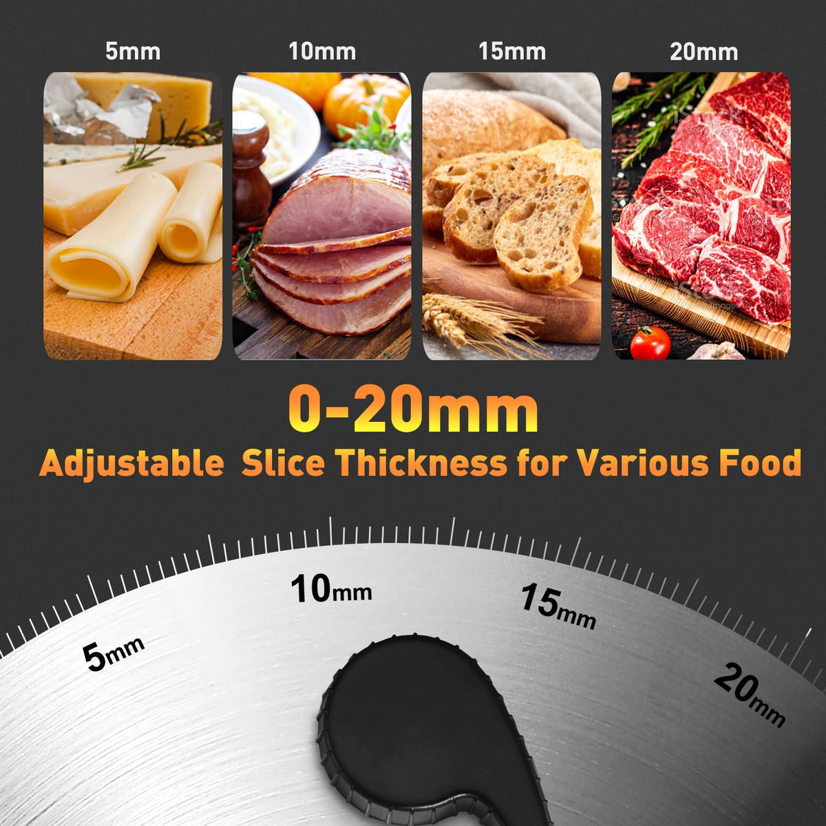 CUSIMAX meat slicer safety guards ensuring stable operation during use