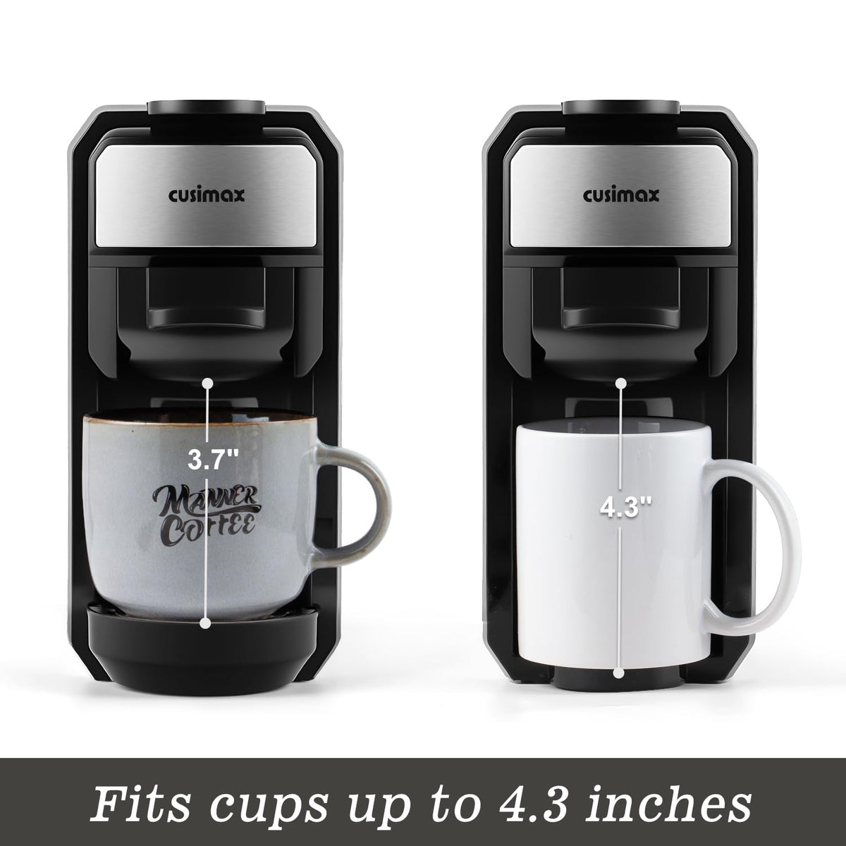 CUSIMAX one-touch controls simplify coffee making with consistent results