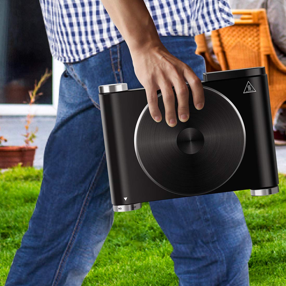 CUSIMAX portable hot plate ideal for camping, RV, and on-the-go meals.