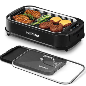 CUSIMAX smokeless indoor grill top view for compact kitchens.