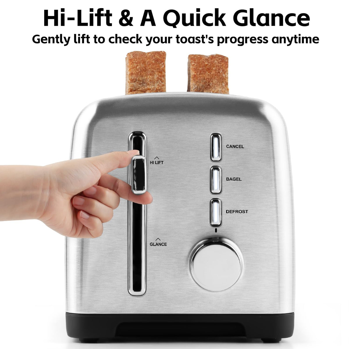 CUSIMAX stainless steel body with cooling vents stays cool to touch.