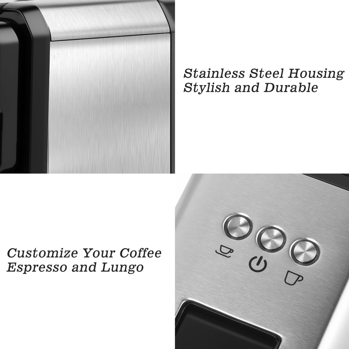CUSIMAX compact stainless steel body on kitchen counter for durable everyday use