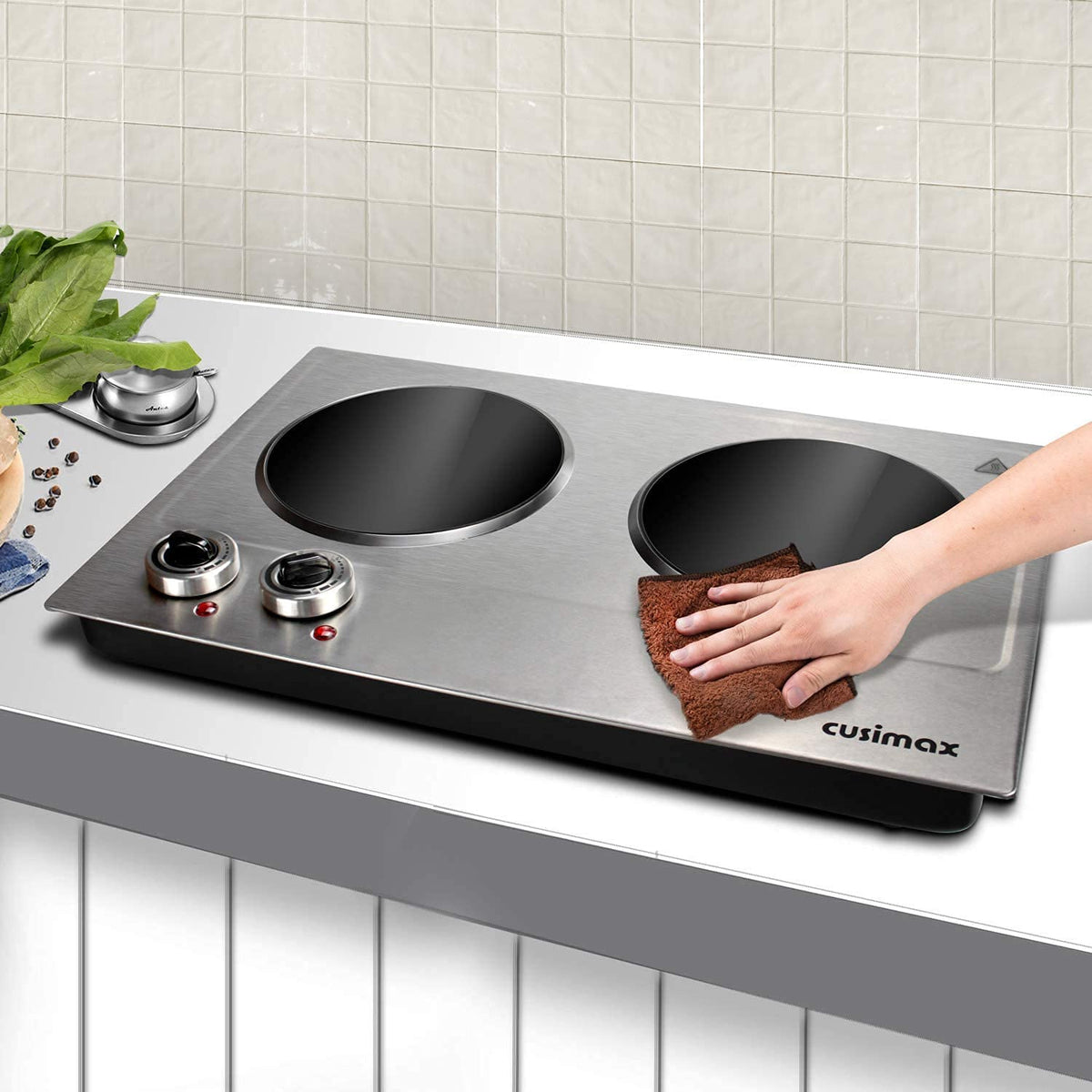 CUSIMAX thermostat control highlights precise heat adjustment