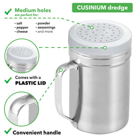 CUSINIUM 14-ounce dredge with medium holes ideal for spices