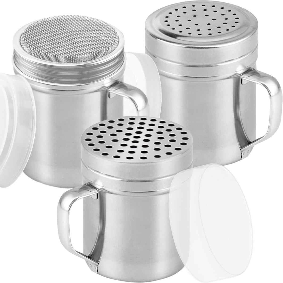 CUSINIUM 10oz fine-mesh dredge for delicate powders such as cinnamon and cocoa.