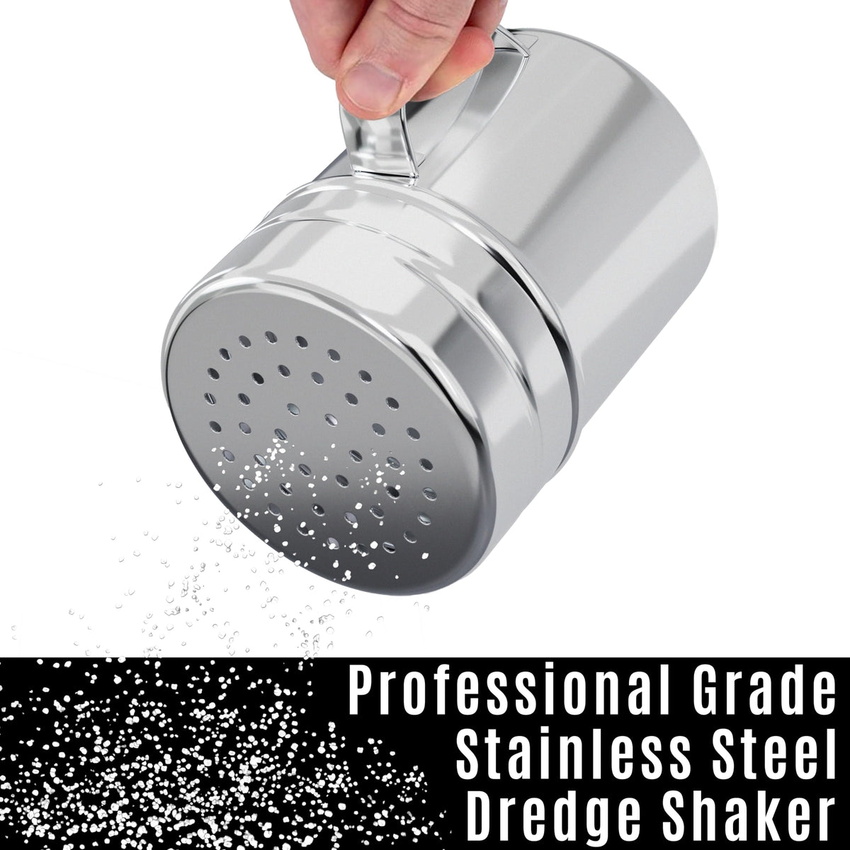 CUSINIUM salt pepper dredge lids twist-off for easy refilling and moisture protection