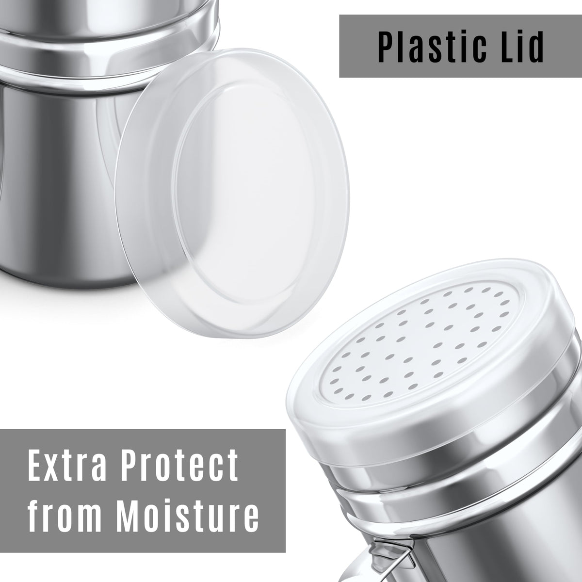 CUSINIUM salt pepper dredge with medium holes for versatile dispensing