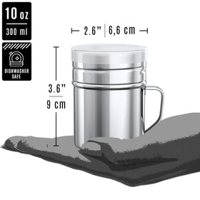 CUSINIUM salt pepper dredge plastic cap protects against moisture