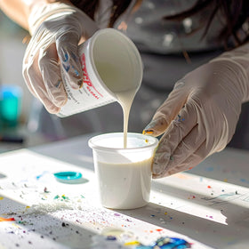 Custom Shop 64 oz cups ideal for auto painting and resin projects.