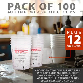 Custom Shop clear cups provide easy visibility of contents.