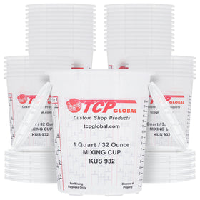 Custom Shop 32 oz paint mixing cups box for organized storage and easy access