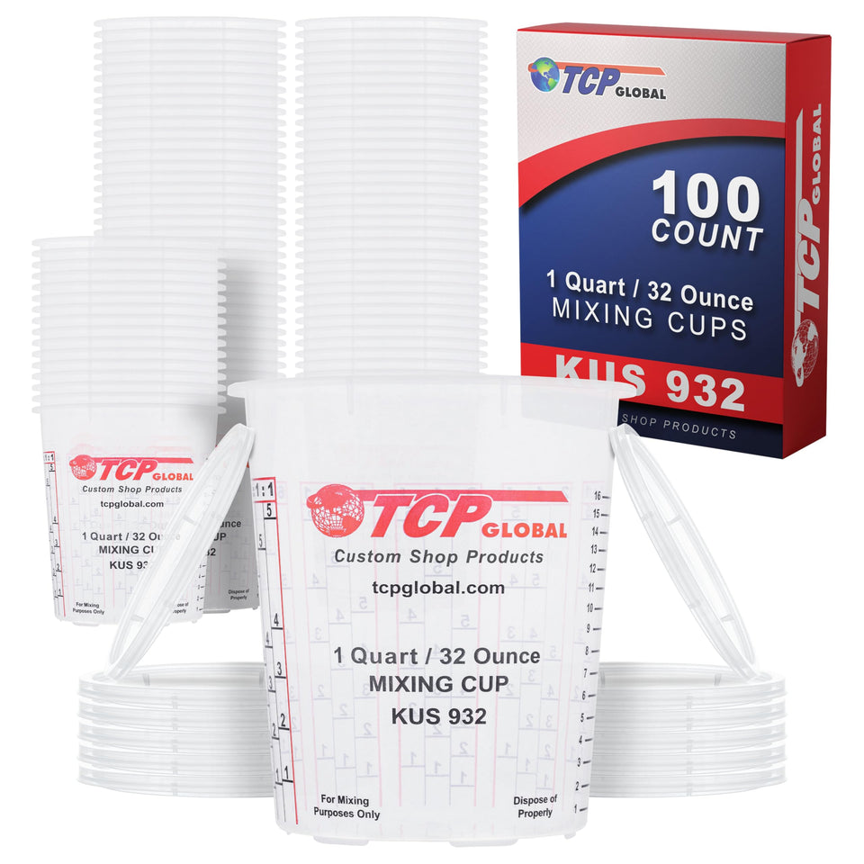 Custom Shop paint mixing cups box of 100 for organized projects and precise measuring