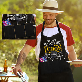 Durable polyester material ensures easy cleanup after busy kitchen sessions