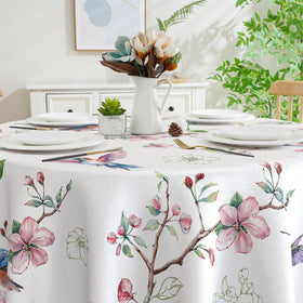 Cusugbaso outdoor party setting with spring decor and versatile coverage
