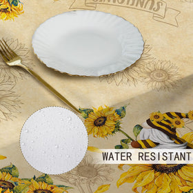 Cusugbaso 60x84 tablecloth fits a 6-8 seat table