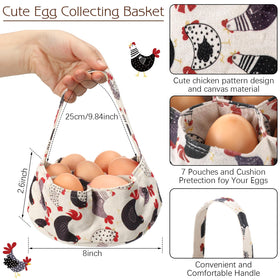 Cutecrop egg gathering basket dimensions highlight compact, practical daily use