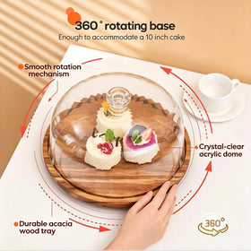 Cutesun versatile dessert display for pies, cookies, and more
