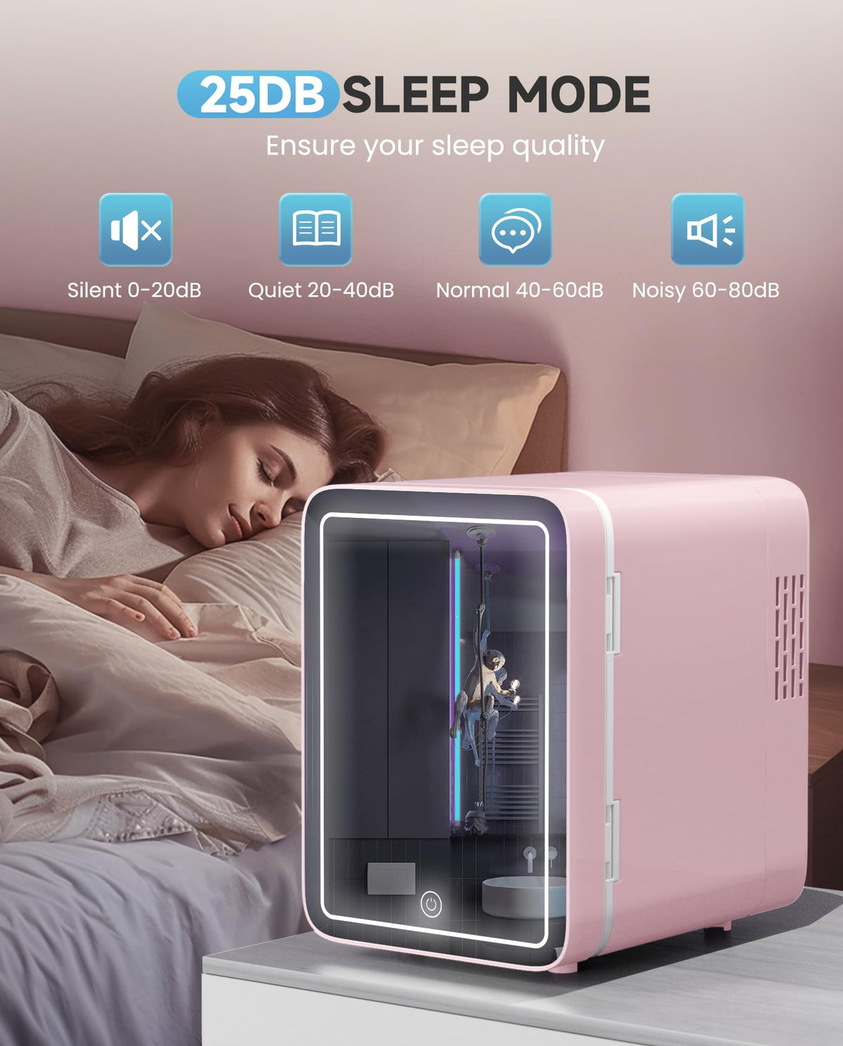 CUTIEWORLD travel-friendly fridge for car trips and daily commute.