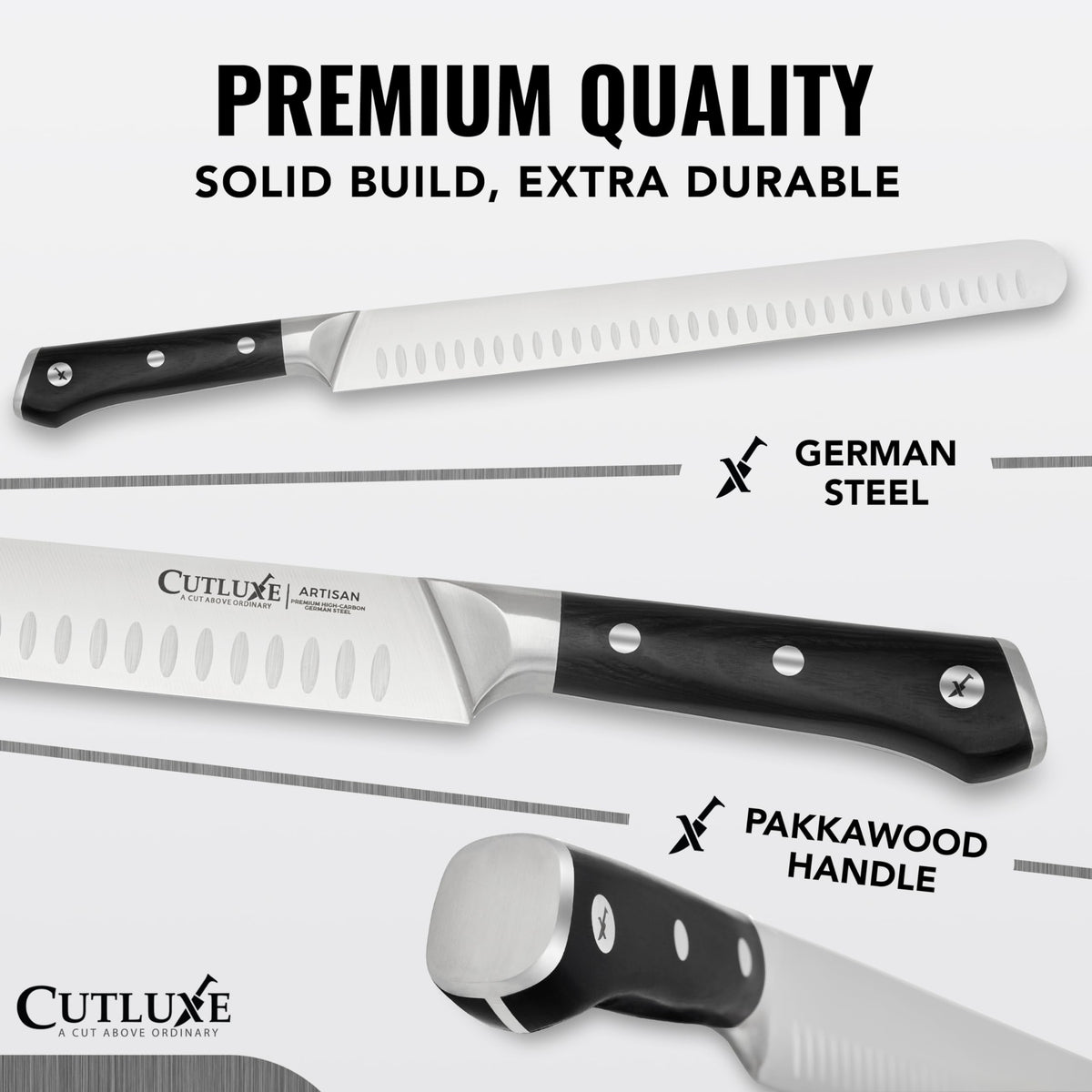 Cutluxe boning knife 6-inch for clean trimming