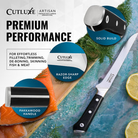 Cutluxe boning knife rust and stain resistance for daily use