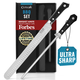 Cutluxe brisket knife 12-inch blade for precise, even slices