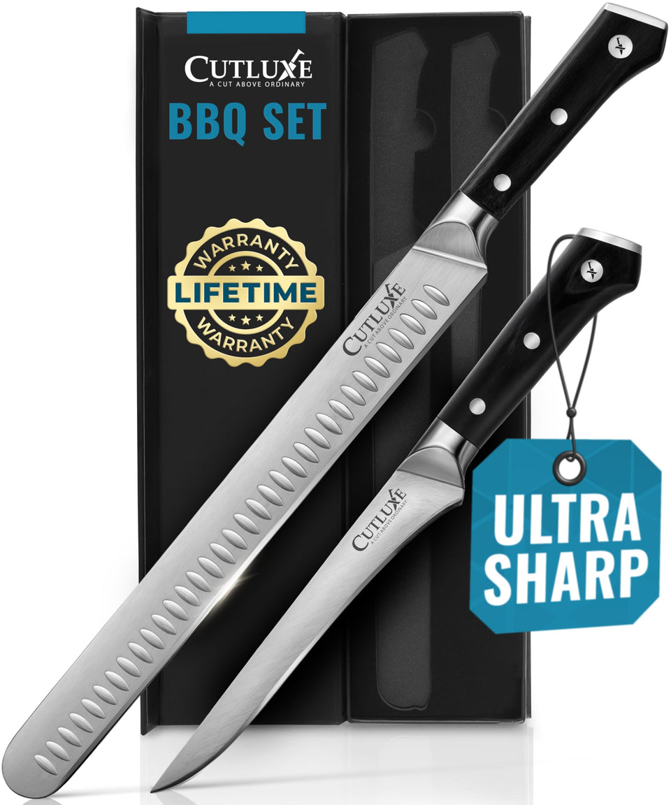 Cutluxe brisket slicing knife 12-inch blade for precise cuts