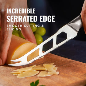 Cutluxe full-tang handle design offers durable control.