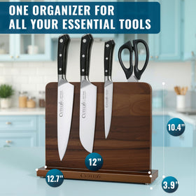 Cutluxe countertop-organization helps reduce clutter during meal prep.