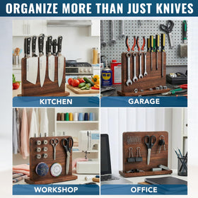 Cutluxe easy-access knife storage speeds up prep and safety.