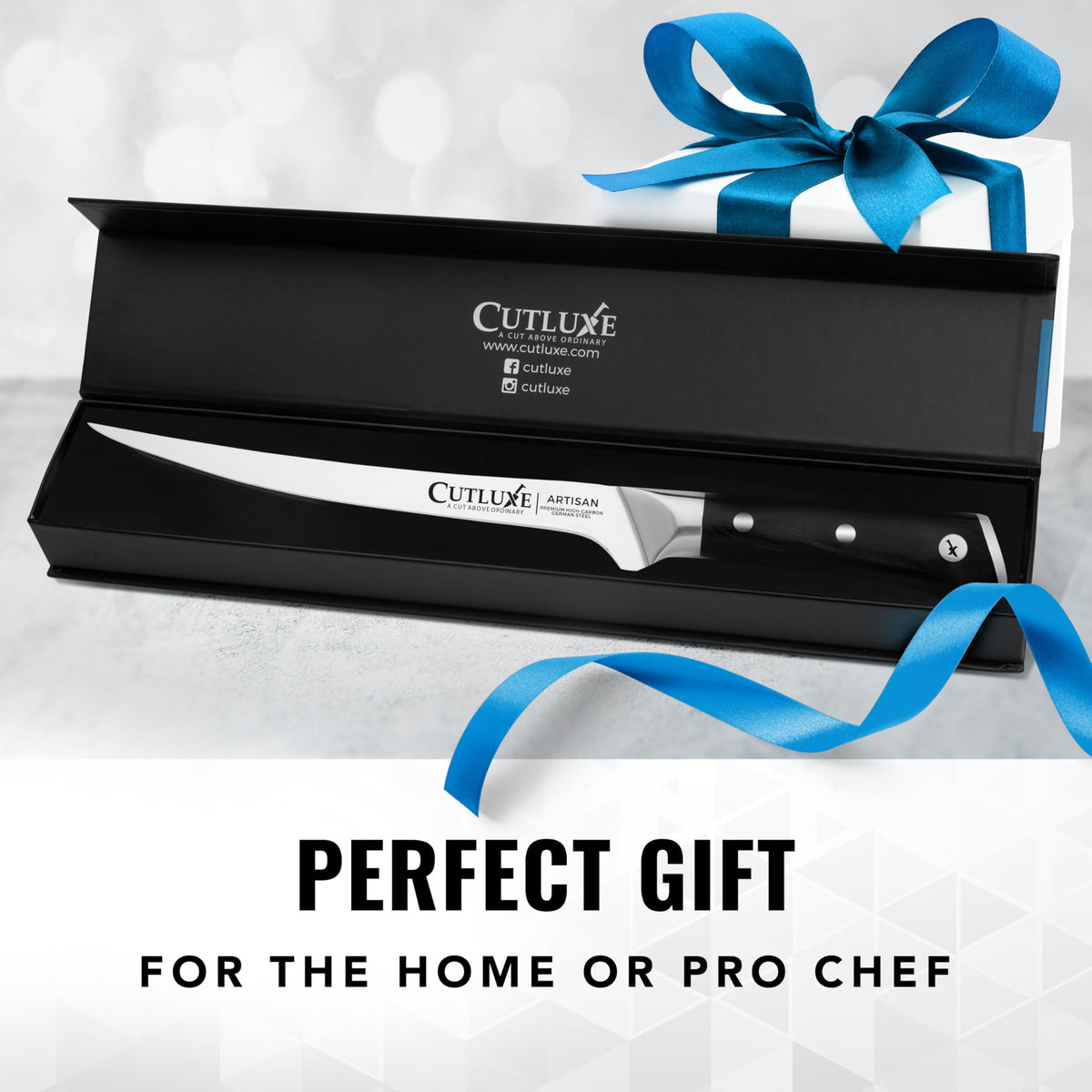 Cutluxe knife ready for premium grilling gifts