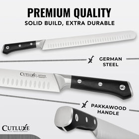 Cutluxe honing rod 10-inch for maintaining sharp edges