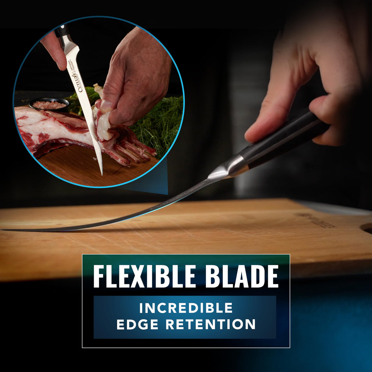 Cutluxe laminated sanitary build for kitchen cleanliness