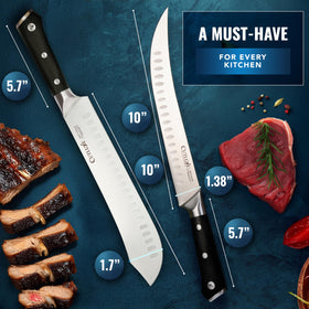Cutluxe lifetime warranty knife set guarantees long-term value.