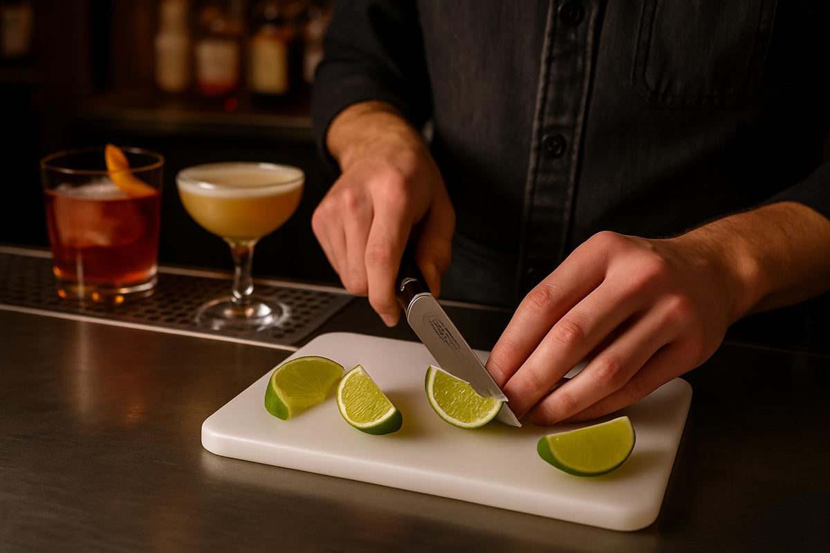 CuttingBoard compact three-pack fits easily in small bar spaces.
