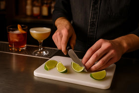 CuttingBoard compact three-pack fits easily in small bar spaces.
