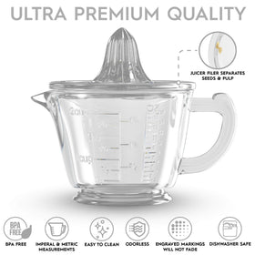 CuttleLab measuring cup showing four unit types for versatile portions.