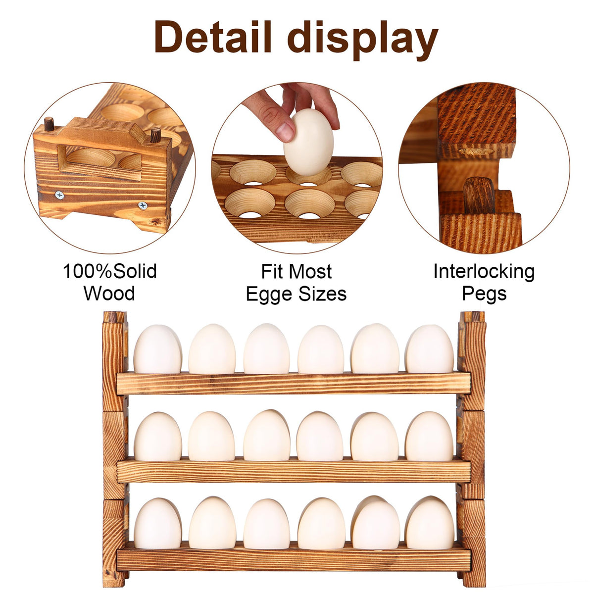 CVHOMEDECO screw-install design makes setup quick and sturdy.