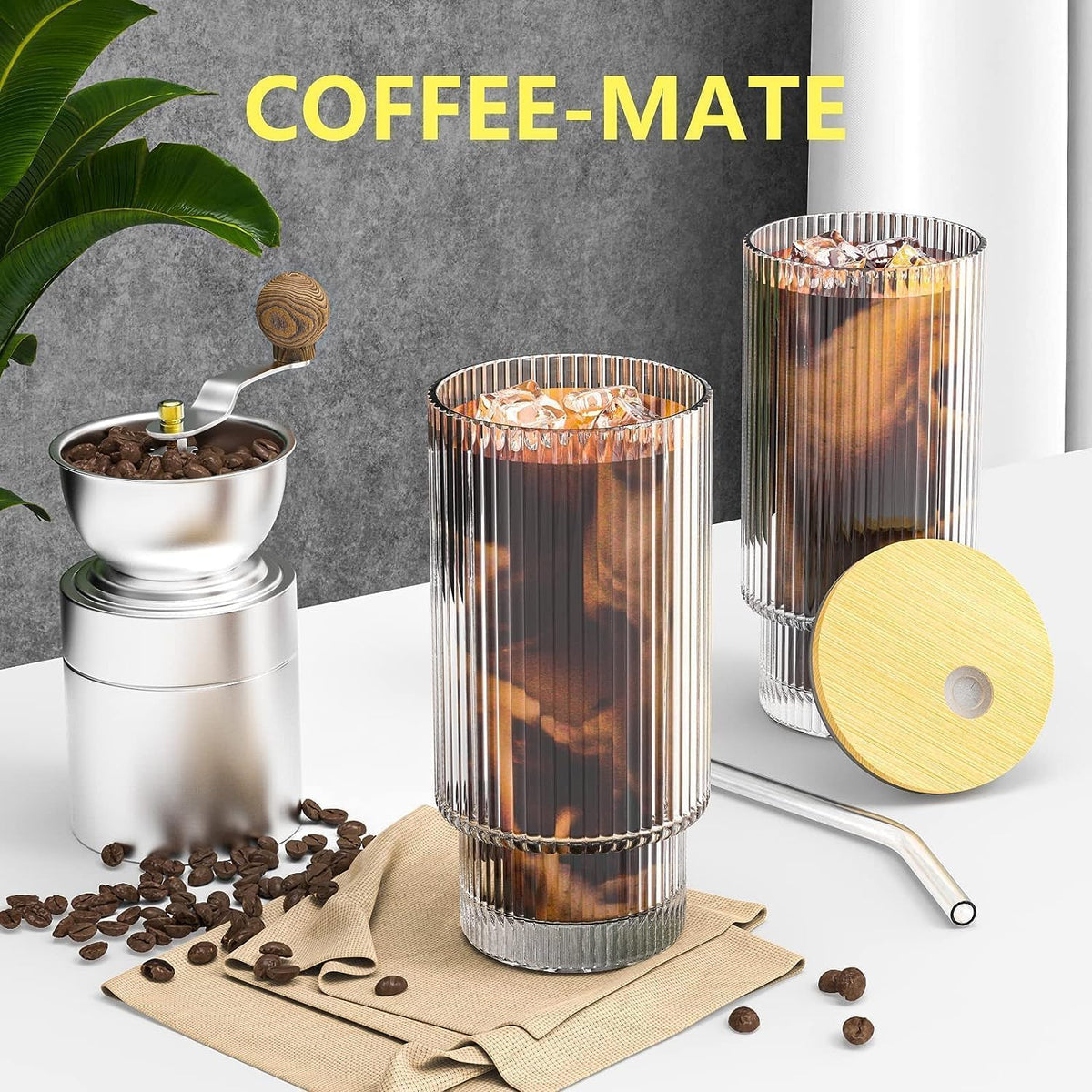 CWHHRN bamboo lids and reusable straws included