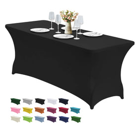 CWK 6ft table cover with snug stretch fit for a clean, taut surface.