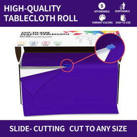 Effortless cleanup with disposable CXPSINC tablecloth after events.