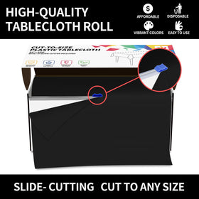 CXPSINC disposable tablecloth enables quick cleanup after celebrations.