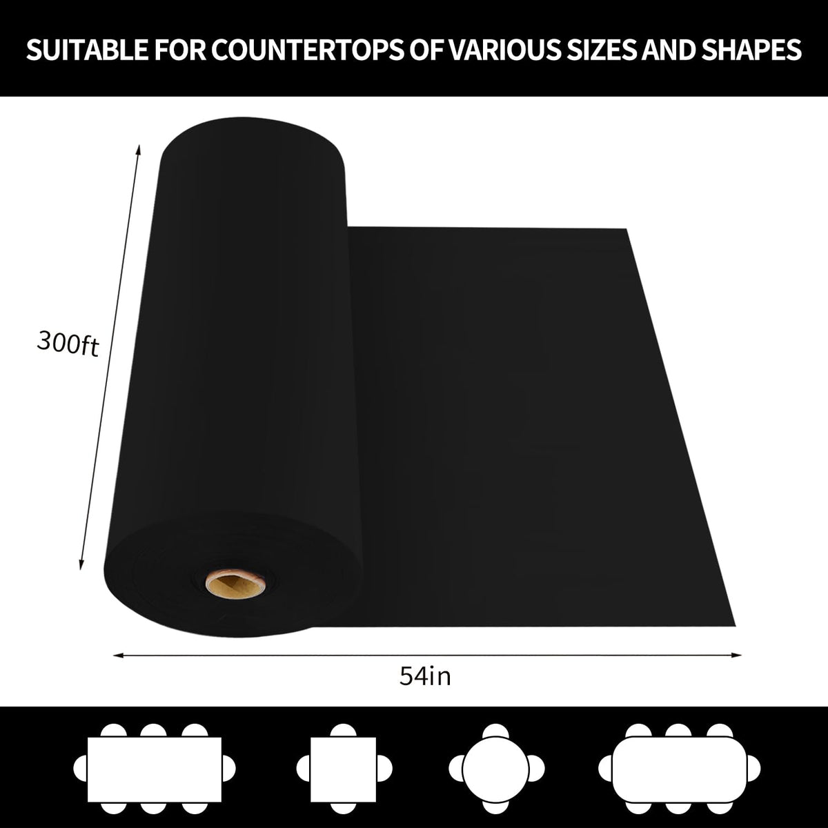 CXPSINC self-cut box cutter demonstrates easy sizing for any table shape.